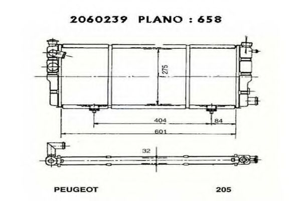 ORDONEZ 2060239 Радиатор, охлаждение двигателя для PEUGEOT (Пежо) ORDONEZ 2060239 Радиатор, охлаждение двигателя для PEUGEOT (Пежо)