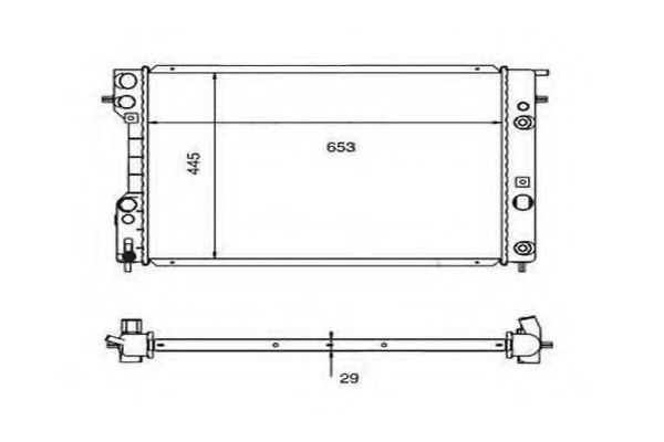 ORDONEZ 2060240 Радиатор, охлаждение двигателя 