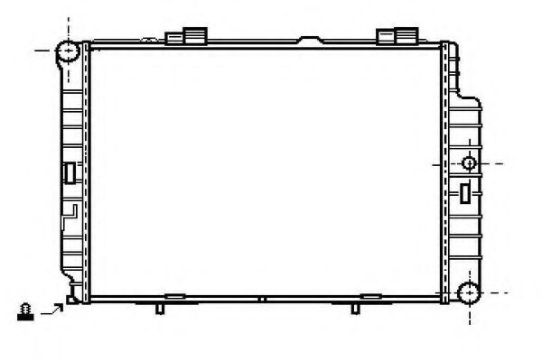 ORDONEZ 2060253 Радиатор, охлаждение двигателя 