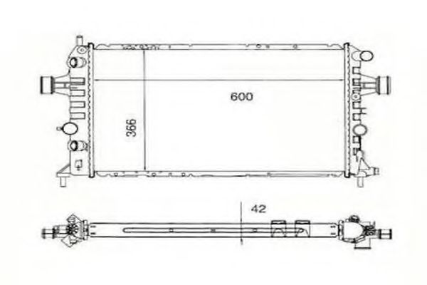 ORDONEZ 2060267 Радиатор, охлаждение двигателя 