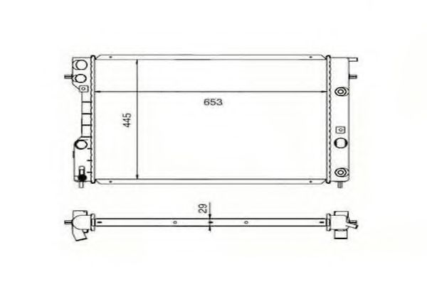 ORDONEZ 2060270 Радиатор, охлаждение двигателя 