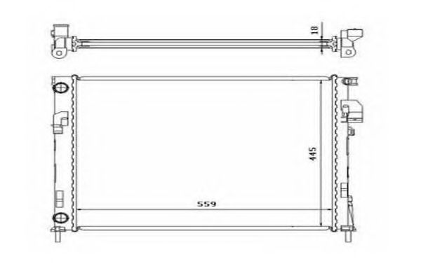 ORDONEZ 2060295 Радиатор, охлаждение двигателя для NISSAN (Ниссан) ORDONEZ 2060295 Радиатор, охлаждение двигателя для NISSAN (Ниссан)