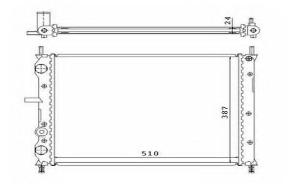 ORDONEZ 2060300 Радиатор, охлаждение двигателя 