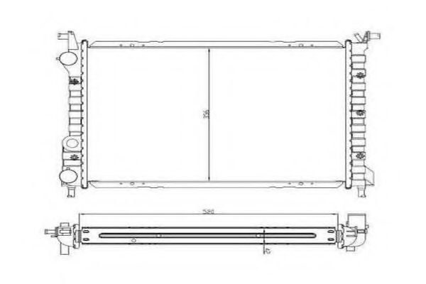 ORDONEZ 2060302 Радиатор, охлаждение двигателя 