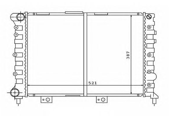 ORDONEZ 2060303 Радиатор, охлаждение двигателя 