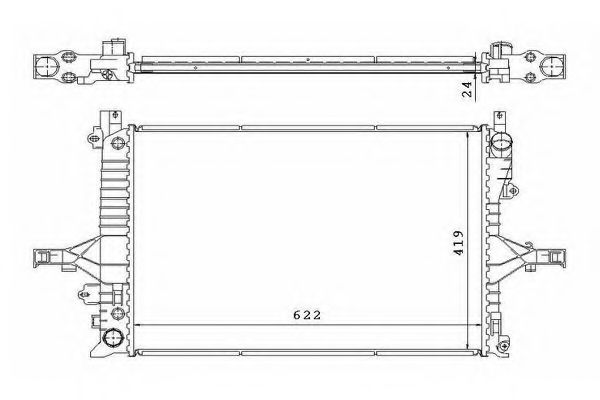 ORDONEZ 2060305 Радиатор, охлаждение двигателя 