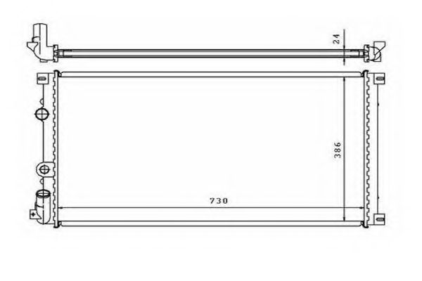ORDONEZ 2060306 Радиатор, охлаждение двигателя 
