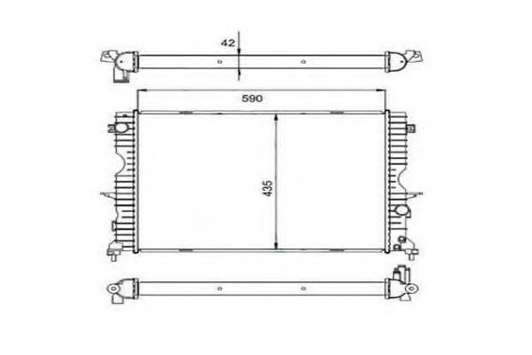 ORDONEZ 2060309 Радиатор, охлаждение двигателя 