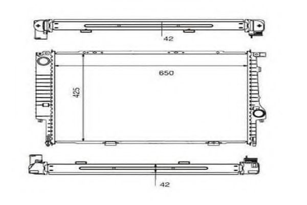 ORDONEZ 2060312 Радиатор, охлаждение двигателя 