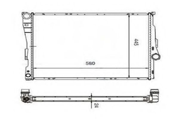 ORDONEZ 2060315 Радиатор, охлаждение двигателя 