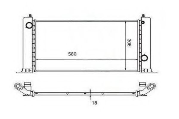 ORDONEZ 2060317 Радиатор, охлаждение двигателя 
