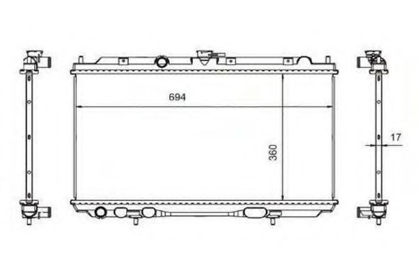 ORDONEZ 2060321 Радиатор, охлаждение двигателя 