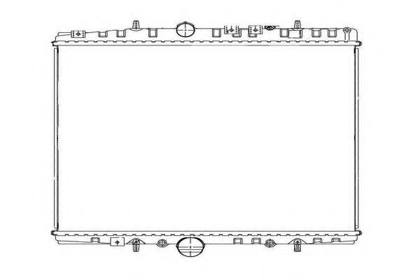 ORDONEZ 2060331 Радиатор, охлаждение двигателя 