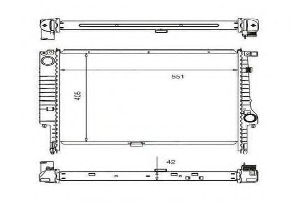 ORDONEZ 2060337 Радиатор, охлаждение двигателя 