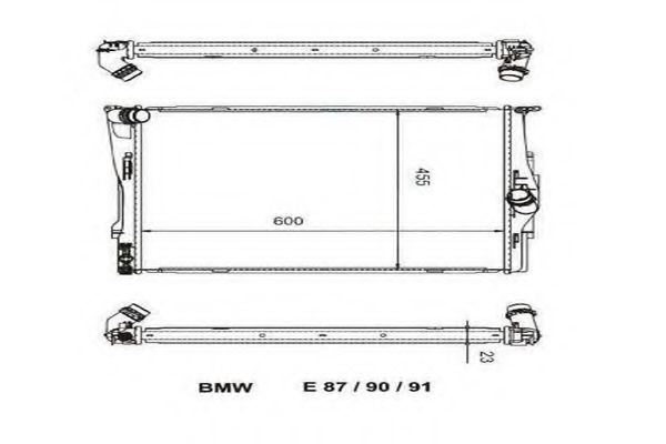 ORDONEZ 2060349 Радиатор, охлаждение двигателя 