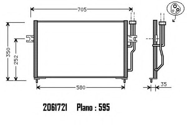 ORDONEZ 2061721 Конденсатор, кондиционер для MITSUBISHI (Митсубиши/митсубиси) ORDONEZ 2061721 Конденсатор, кондиционер для MITSUBISHI (Митсубиши/митсубиси)