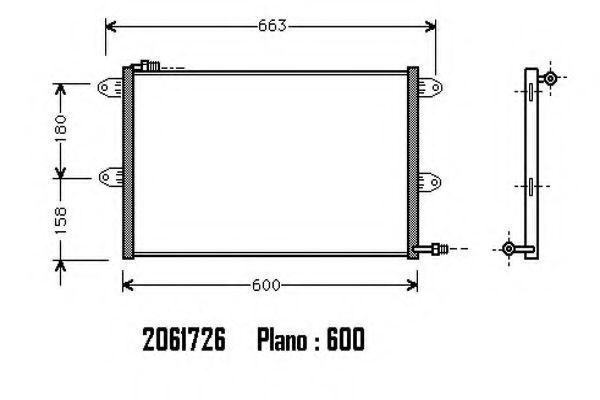 ORDONEZ 2061726 Конденсатор, кондиционер для SEAT INCA (Сеат Инcа) ORDONEZ 2061726 Конденсатор, кондиционер для SEAT INCA (Сеат Инcа)