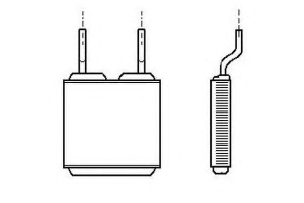 ORDONEZ 2061922 Теплообменник, отопление салона для OPEL CORSA B (Опель Корса б) ORDONEZ 2061922 Теплообменник, отопление салона для OPEL CORSA B (Опель Корса б)