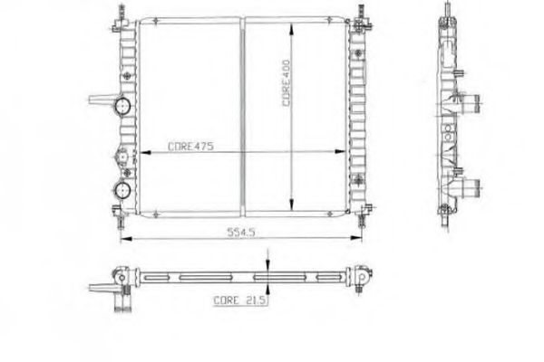 ORDONEZ 2062030 Радиатор, охлаждение двигателя для FIAT BRAVA (Фиат Брава) ORDONEZ 2062030 Радиатор, охлаждение двигателя для FIAT BRAVA (Фиат Брава)