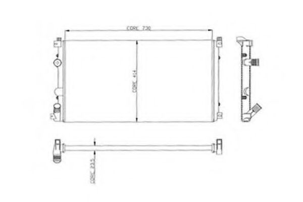 ORDONEZ 2062038 Радиатор, охлаждение двигателя 