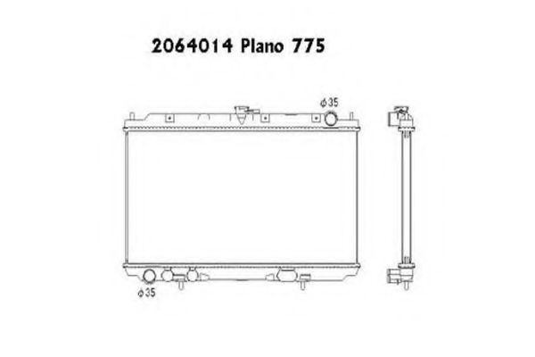 ORDONEZ 2064014 Радиатор, охлаждение двигателя для NISSAN (Ниссан) ORDONEZ 2064014 Радиатор, охлаждение двигателя для NISSAN (Ниссан)