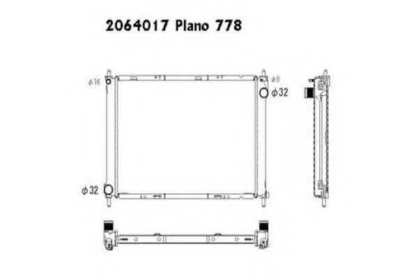 ORDONEZ 2064017 Радиатор, охлаждение двигателя для NISSAN (Ниссан) ORDONEZ 2064017 Радиатор, охлаждение двигателя для NISSAN (Ниссан)