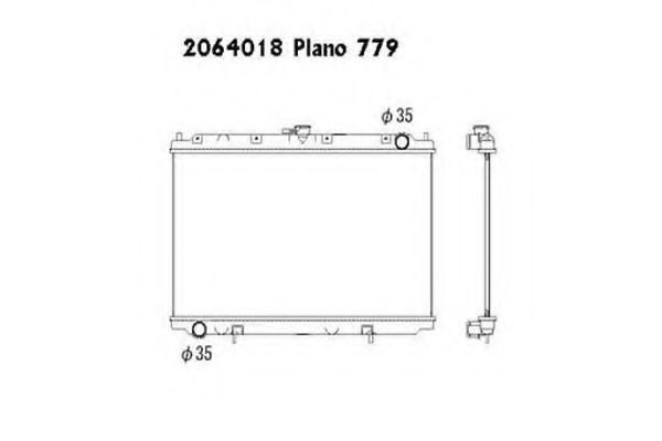 ORDONEZ 2064018 Радиатор, охлаждение двигателя 