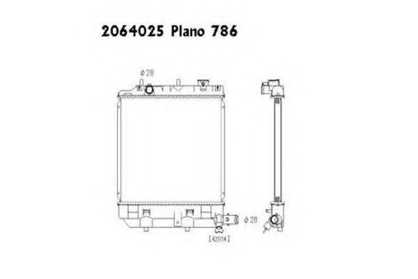 ORDONEZ 2064025 Радиатор, охлаждение двигателя 