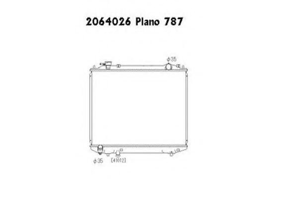 ORDONEZ 2064026 Радиатор, охлаждение двигателя 