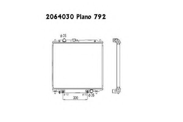 ORDONEZ 2064030 Радиатор, охлаждение двигателя 
