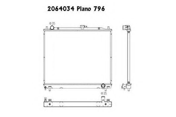 ORDONEZ 2064034 Радиатор, охлаждение двигателя 