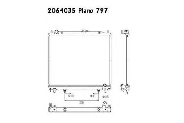 ORDONEZ 2064035 Радиатор, охлаждение двигателя 