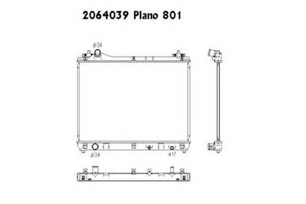 ORDONEZ 2064039 Радиатор, охлаждение двигателя 