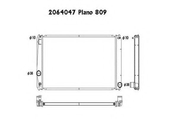 ORDONEZ 2064047 Радиатор, охлаждение двигателя 