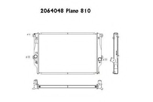 ORDONEZ 2064048 Радиатор, охлаждение двигателя 