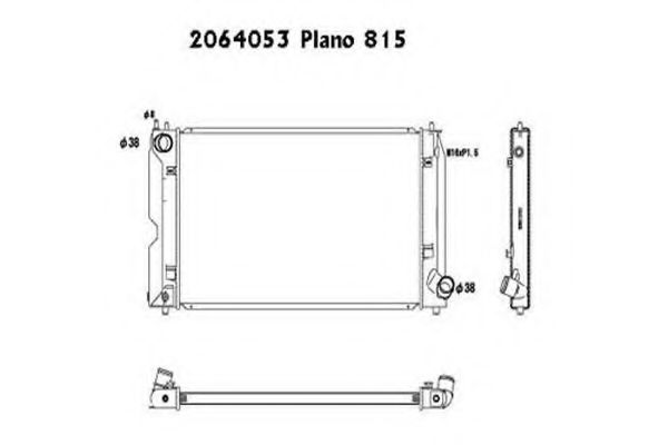ORDONEZ 2064053 Радиатор, охлаждение двигателя 