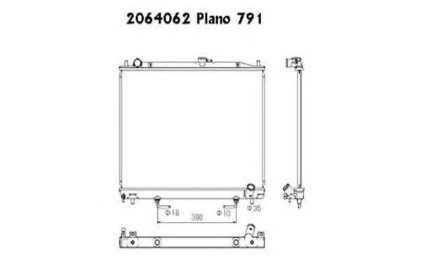 ORDONEZ 2064062 Радиатор, охлаждение двигателя 
