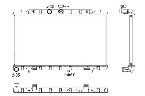 ORDONEZ 2064081 Радиатор, охлаждение двигателя 
