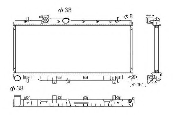 ORDONEZ 2064085 Радиатор, охлаждение двигателя 
