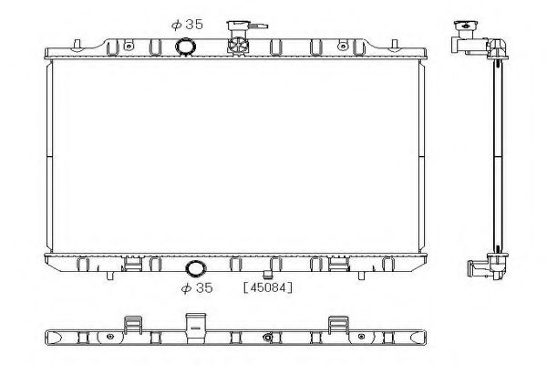 ORDONEZ 2064086 Радиатор, охлаждение двигателя 