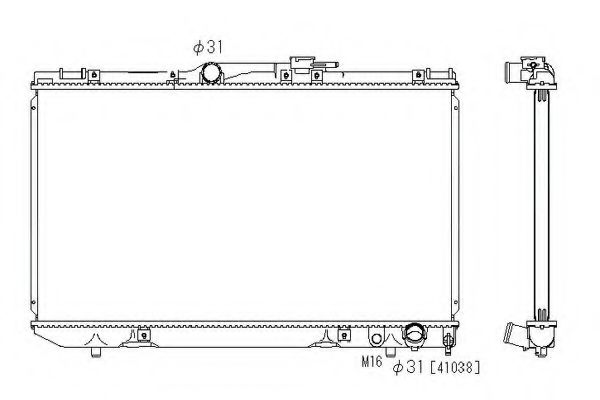 ORDONEZ 2064091 Радиатор, охлаждение двигателя 