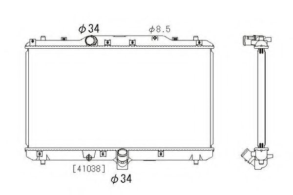 ORDONEZ 2064097 Радиатор, охлаждение двигателя 