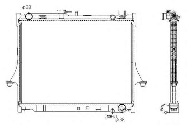 ORDONEZ 2064104 Радиатор, охлаждение двигателя 