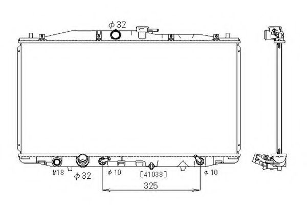 ORDONEZ 2064105 Радиатор, охлаждение двигателя 