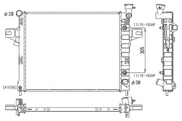 ORDONEZ 2064108 Радиатор, охлаждение двигателя 