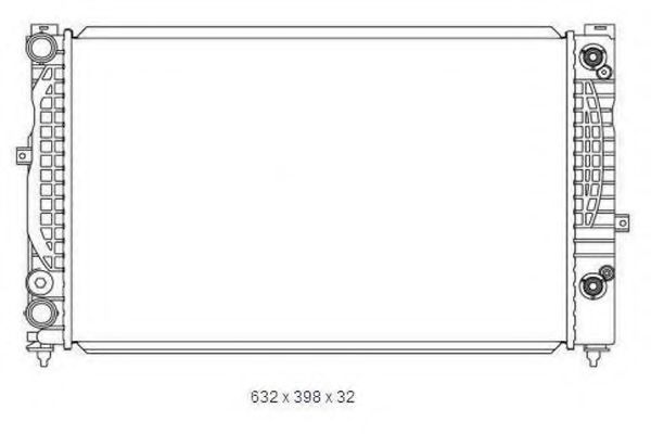 ORDONEZ 2065001 Радиатор, охлаждение двигателя 