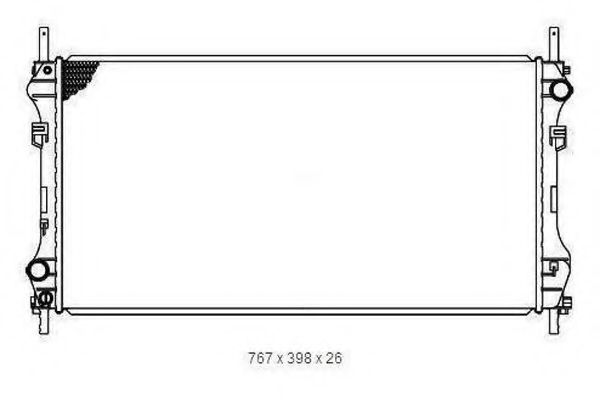 ORDONEZ 2065003 Радиатор, охлаждение двигателя 