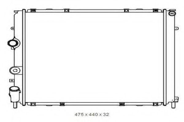 ORDONEZ 2065006 Радиатор, охлаждение двигателя 