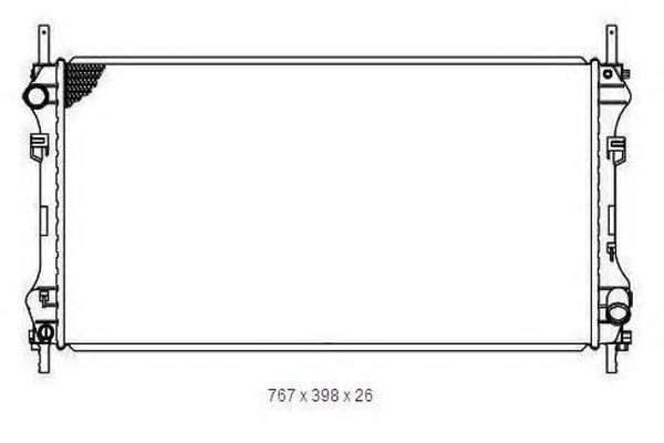 ORDONEZ 2065007 Радиатор, охлаждение двигателя 