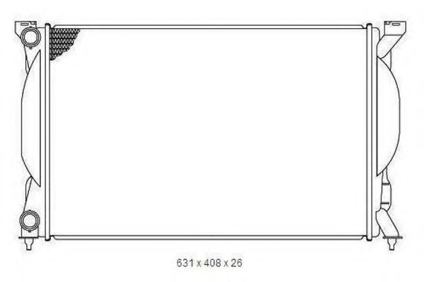 ORDONEZ 2065012 Радиатор, охлаждение двигателя 